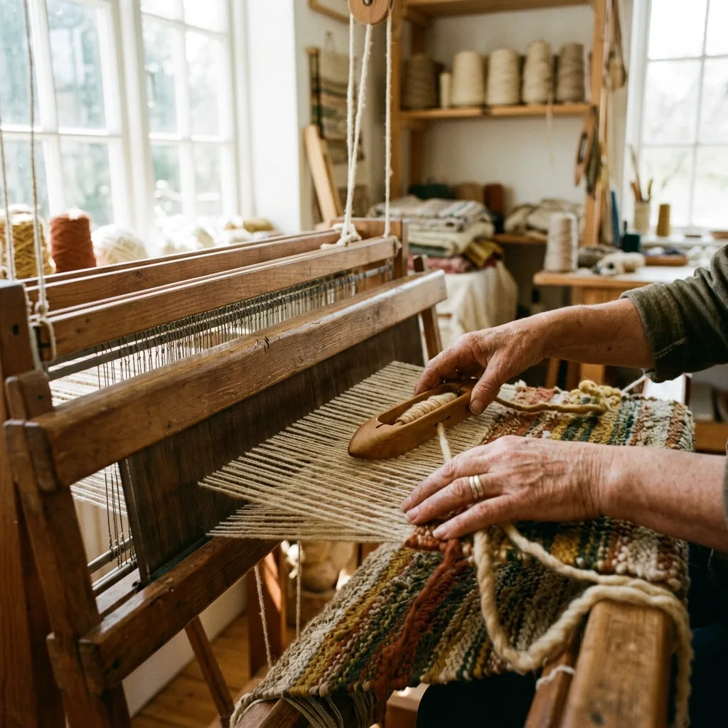Taller textil: tejido en telar
